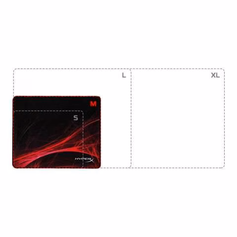 Mousepad Hyperx HX-MPFS-S-M - Negro/Rojo