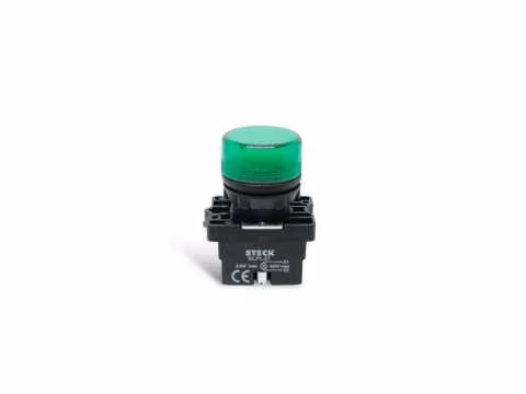 Señalizador led 22mm 220vac verde - steck