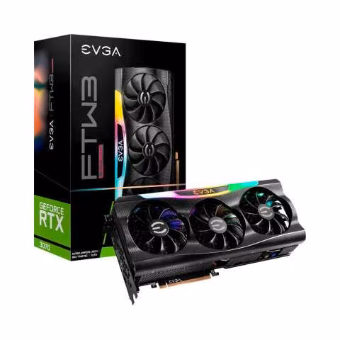 Placa De Vídeo EVGA RTX3070 FTW3 Ultra Gaming 8GB LHR