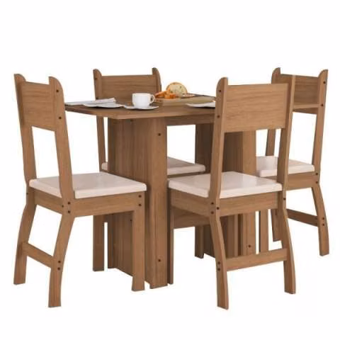 Juego de comedor 4 sillas Milano