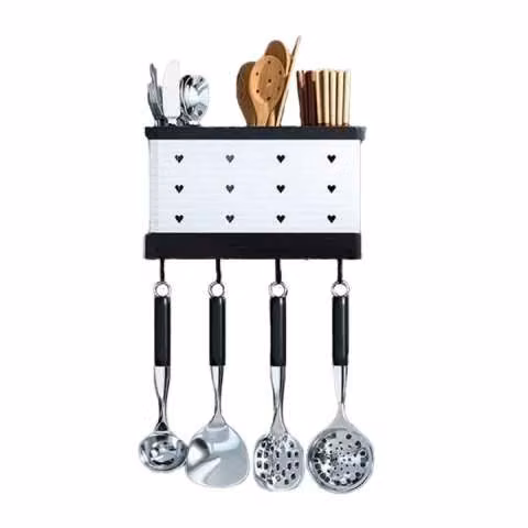Organizador porta cubiertos metal 17x11x21 cm