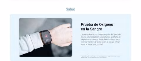 Reloj Smartwatch Blulory Glifo L7 Mini Negro - Imagen 2