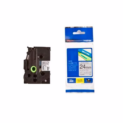 Cinta plateado-negro 24mmx8mts alta resistencia tzes951 -brother