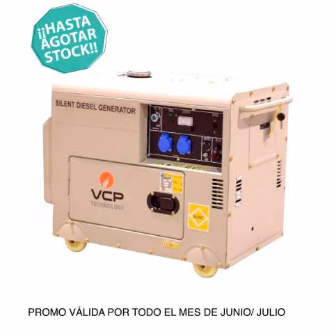 Generador monofasico de 6kva cabinado c/ tta - vcp