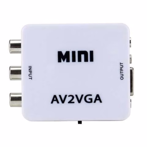 Conversor rca a vga Av2vga mini av a vga convierte tu salida audio video a vga - Imagen 3