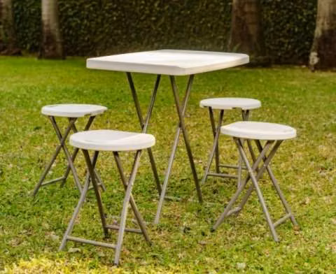 Mesa plegable Unique con estructura de acero 62 cm MA32