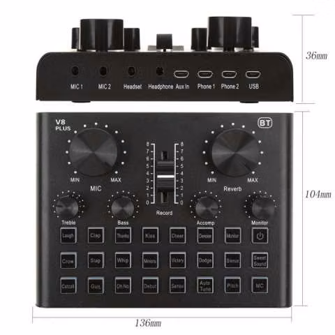 Interfaz V8 Plus con autotune