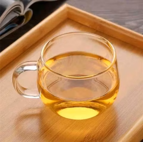 Taza de vidrio 400ml 9x8cm