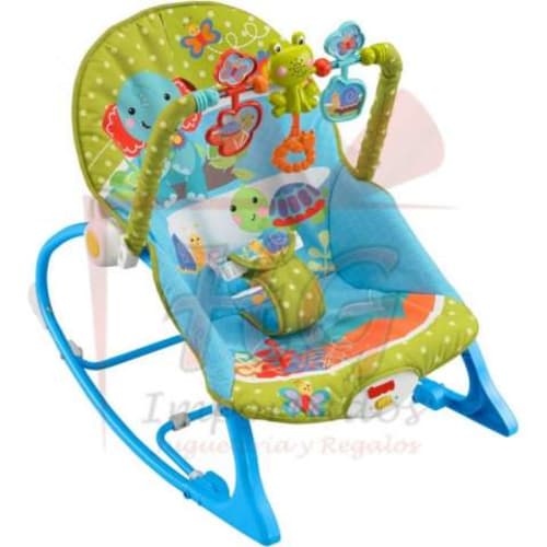 Blue vibratory rocking chair