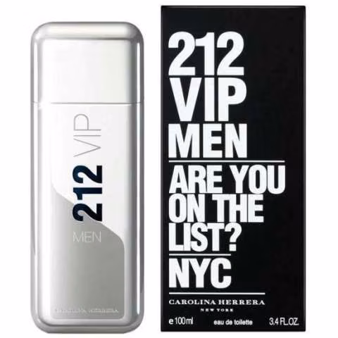 Perfume Carolina Herrera 212 Vip Eau de Toilette masculino 100ml - Imagen 3