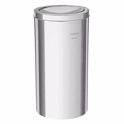 Basurero inox c/ tapa basculante tramontina 30 l