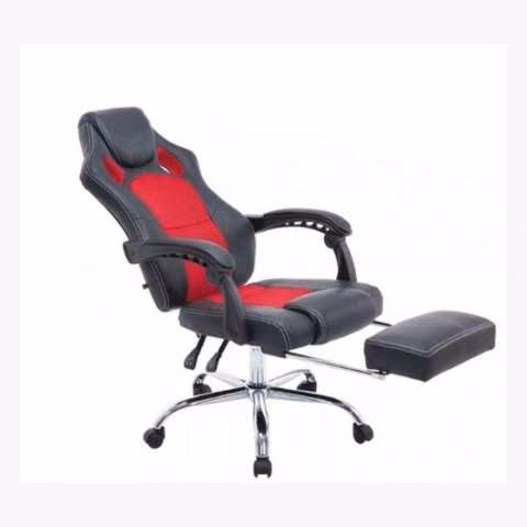 Silla gamer c/ posa pie Zenzei (ZS011) rojo