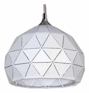 Colgante Bali 1xG9 ø 150mm Blanco/Cromo