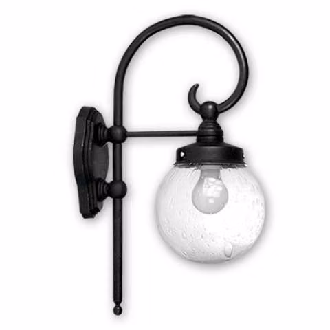 Aplique globo 10x18 con mensula rizo