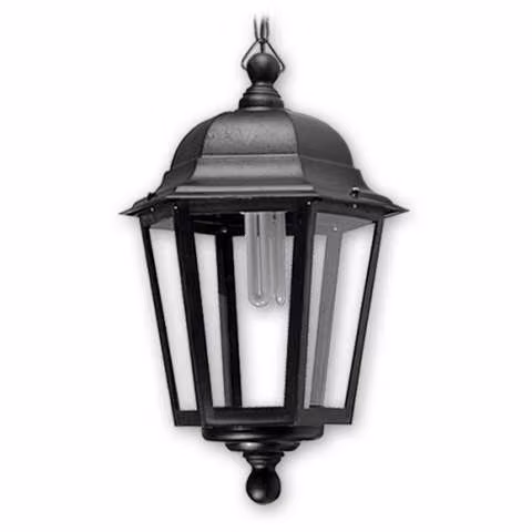 Farol 6 caras cerrado techo desmontable de colgar