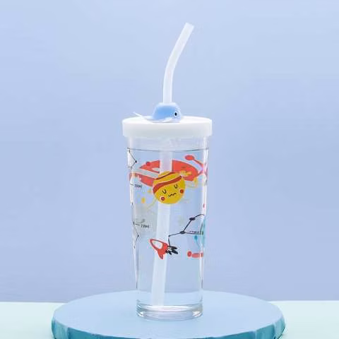 Vaso con pajita 420ml 18cm - Imagen 2