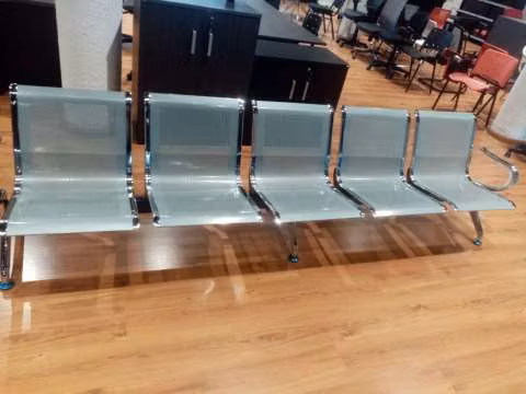 Silla de espera tándem metálico 5 cuerpos - Imagen 2