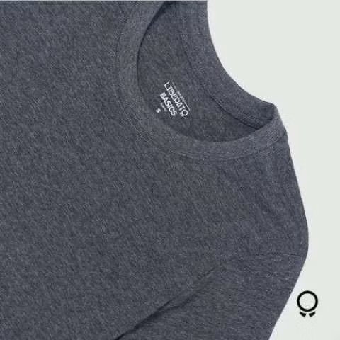 Remera Liberato Basics cuello redondo gris oscuro - Imagen 2