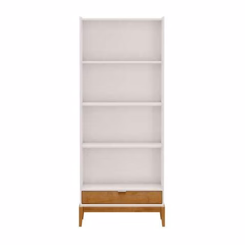 Cristalera vitrina 2 puertas Finestra Off White Freijo - Imagen 2