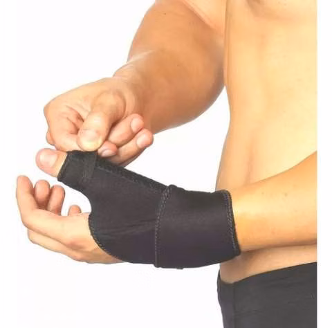 Inmovilizador del dedo pulgar con fleje de neopreno
