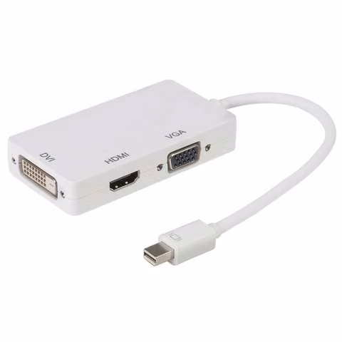 Adaptador mini DisplayPort a DVI+ hdmi + vga 3 en 1 - Imagen 2