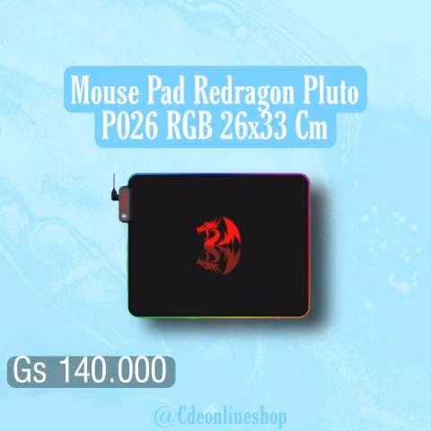 Mouse pad Redragon Pluto P026 rgb 26x33 cm