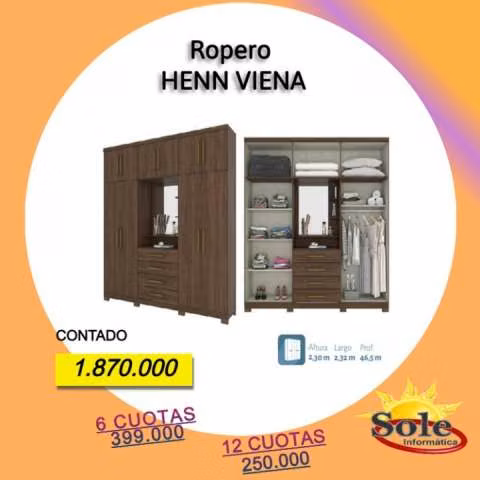 Ropero 10 puertas Henn Viena