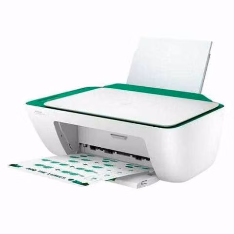 Impresora Todo-en-Uno HP Deskjet 2375 Bivolt - Blanco/Verde
