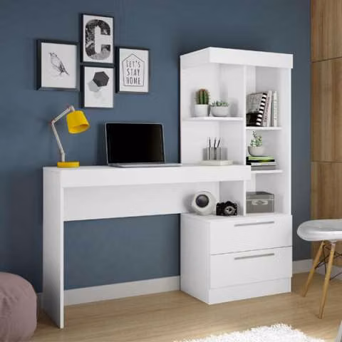 Escritorio office con cómoda abba blanco flex nt2010 - Imagen 3