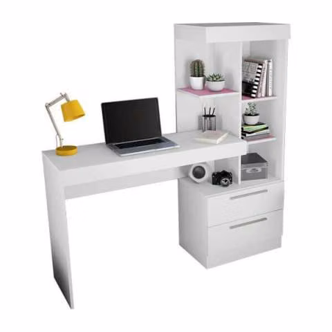 Escritorio office con cómoda abba blanco flex nt2010 - Imagen 2