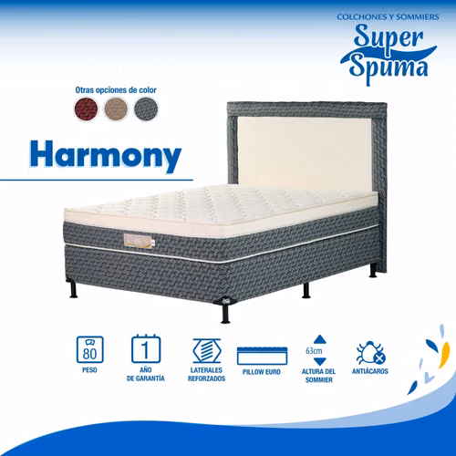 Somier harmony 1,60 x 2,00 superspuma - Imagen 2