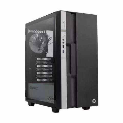 Gabinete gamer Gamemax Brufen C3 negro con blanco - Imagen 2