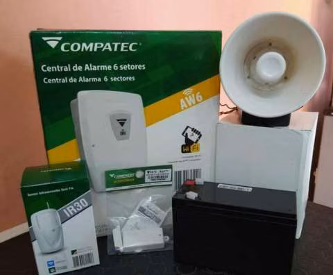 Kit alarma contra robo IP wifi control vía app