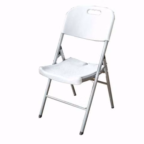 Silla plegable blanca