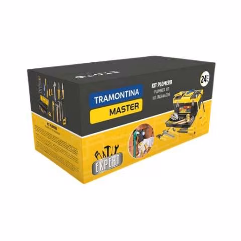 Caja Herramientas 24pzas. DIY Plomero Tramontina