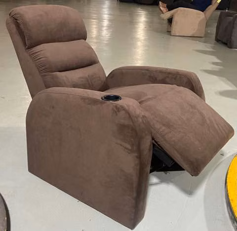 Sofá poltrona ecoleather new marron