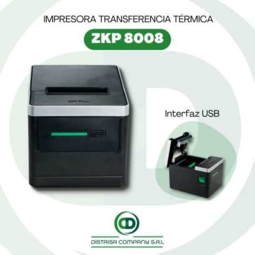 Impresora transferencia térmica ZKP 8008