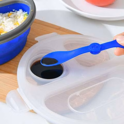 Tupper plegable de silicona 20x7cm 500ml