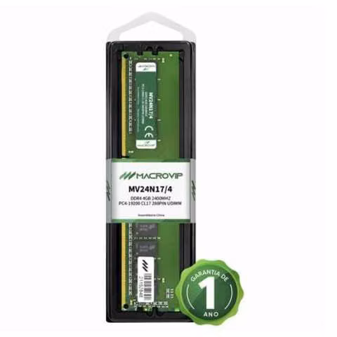 Memoria ram ddr4 4gb Macrovip 2400MHz MV24N17/4