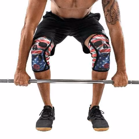 Rodillera Crossfit Neoprene 7MM calavera americana