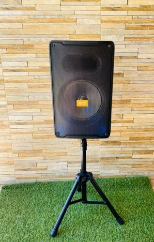 Parlante karaoke Mega Star con luces de 8 pulgadas