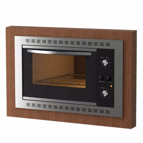 Horno de empotrar f litros fogatti inox negro abba