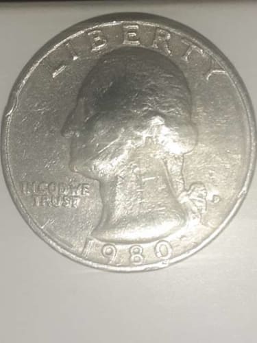 Moneda Liberty 1980 Quarter Dollar