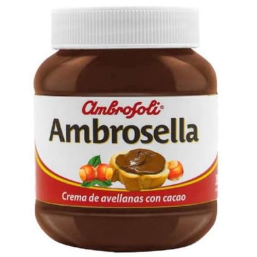 Crema de avelana ambrosella con cacao ambrosoli 350g