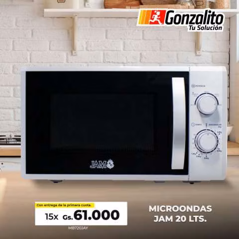 Microondas JAM de 20 lts