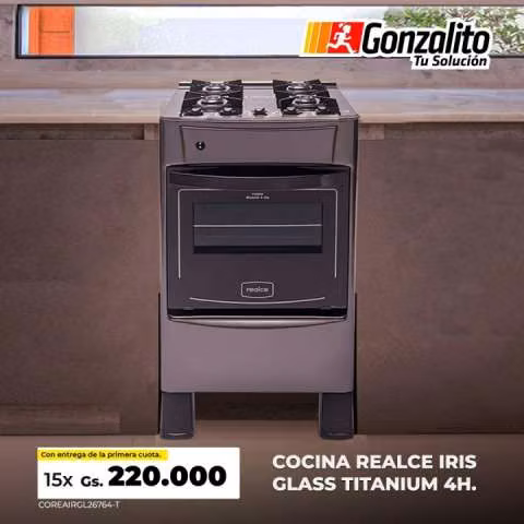 Cocina Realce 4 hornallas