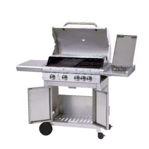 Parrilla a gas 4Q inoxidable Consumer