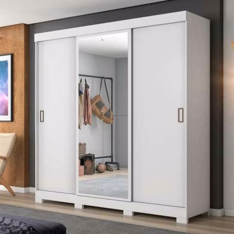 Ropero 3 puertas corredizas con espejo NT5020 Notavel - Imagen 3