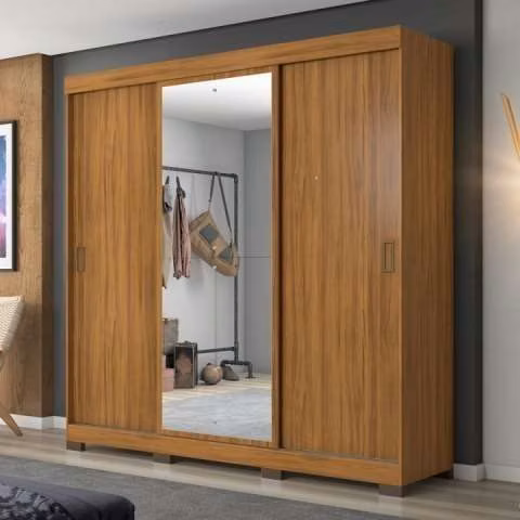 Ropero 3 puertas corredizas con espejo NT5020 Notavel - Imagen 2