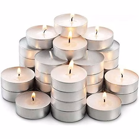 Velitas decorativas blancas
